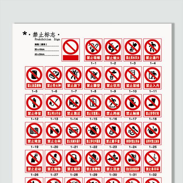 禁止图标安全标志标识牌矢量设计素材