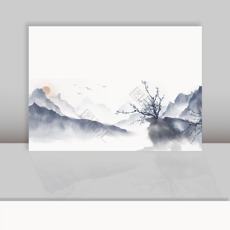 山水背景画_图品汇