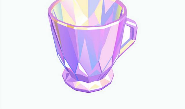 直播间玻璃杯礼物元素插画