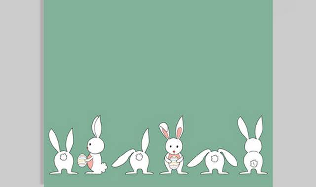 抱彩蛋兔子