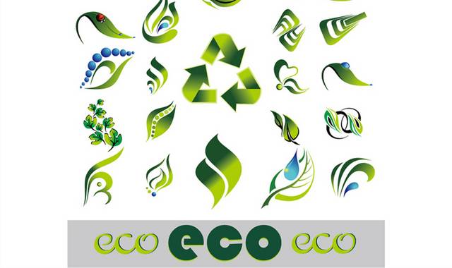 生态环保eco图标