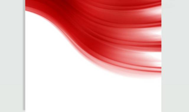 红色曲线矢量素材