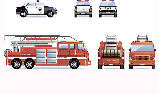 消防车和警车