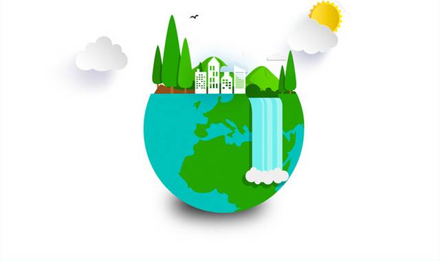 绿色环保保护地球元素