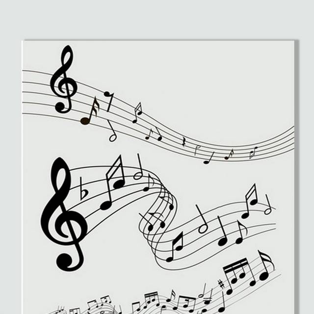 音乐符号矢量图