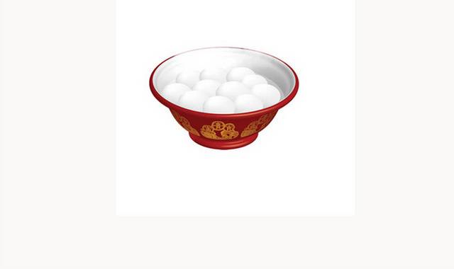 透明底汤圆