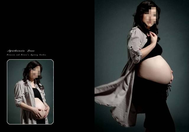 个性孕妇写真相册素材
