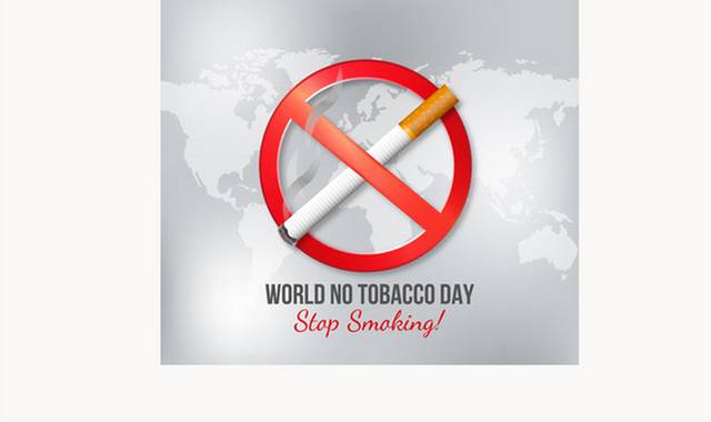 创意世界戒烟日海报矢量素材