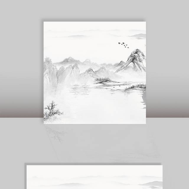 中国风水墨山水画