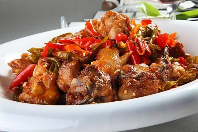 烧鸡块美食图片