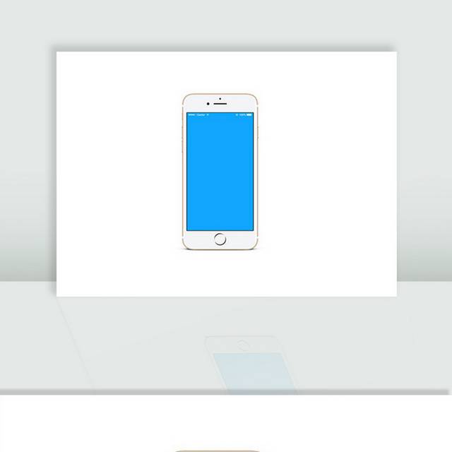 商务白色苹果7手机样机psd