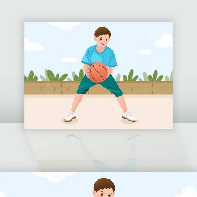 打篮球男孩