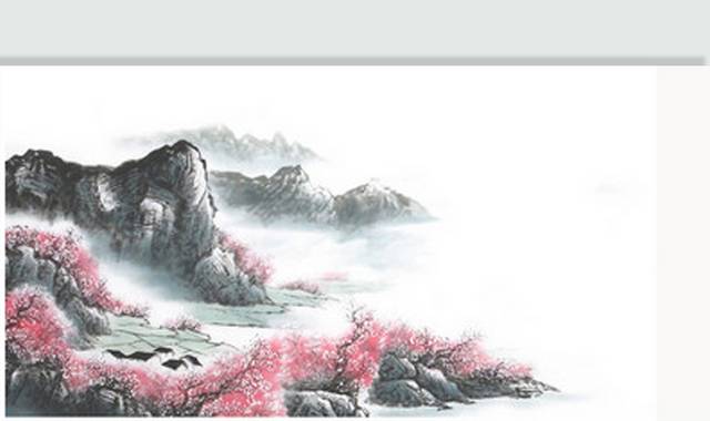 中国风国画山水素材
