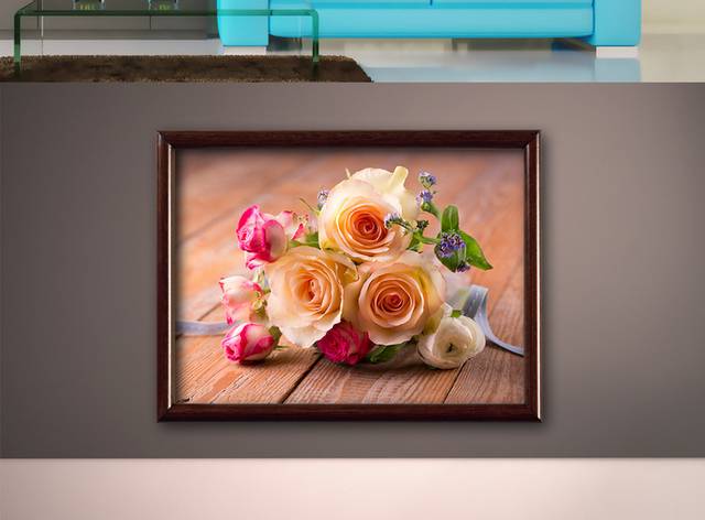 鲜花花卉装饰画模板