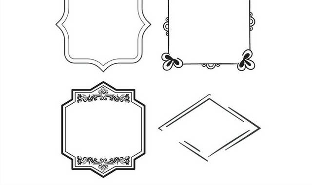 简约欧式边框素材