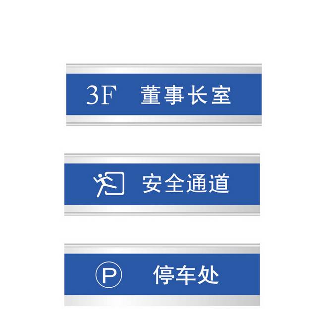 矢量科室牌