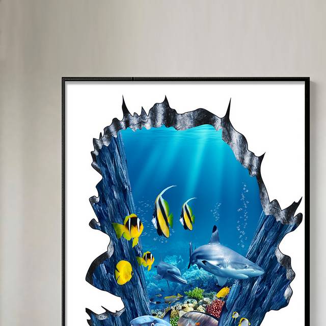 3D海底世界墙画