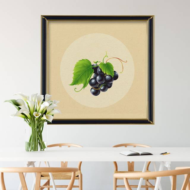 新鲜水果葡萄装饰画