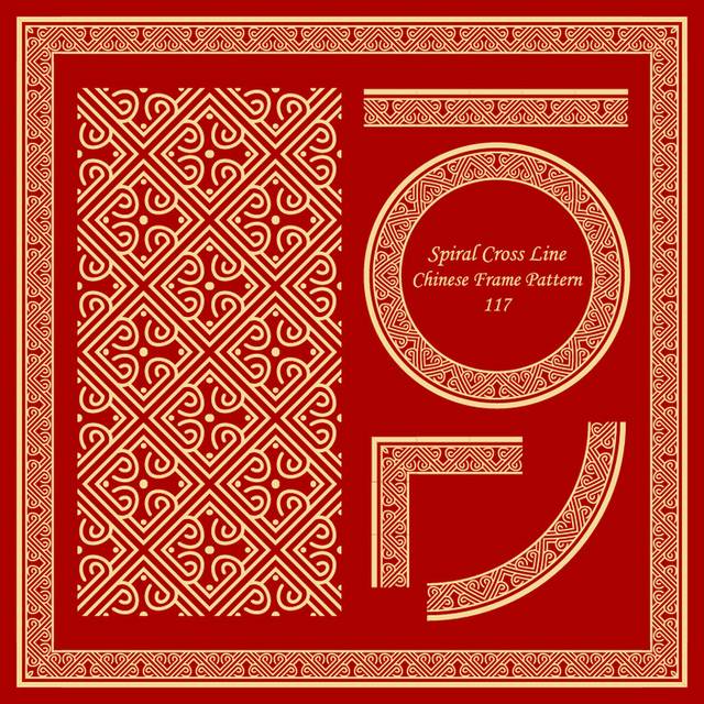 中国风边框花纹