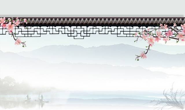 中国风古代屋檐背景
