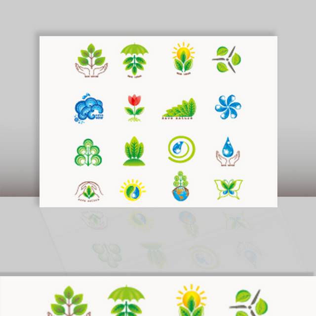 矢量环保标志logo