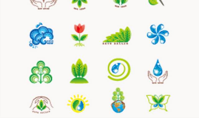 矢量环保标志logo