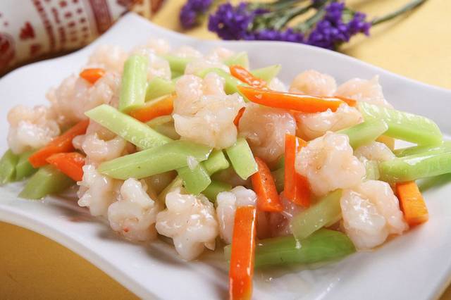 双榄泰国水晶虾芥兰美味图片