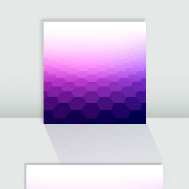 矢量渐变紫色六边形背景