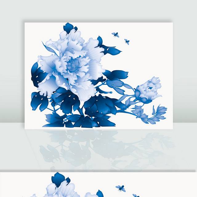 青花瓷花卉图片