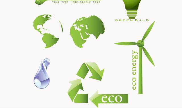 生态绿色环保图标