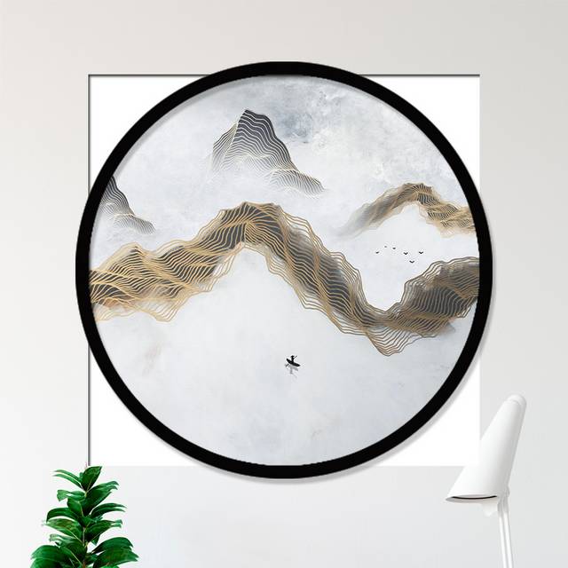 抽象中国风山水装饰画