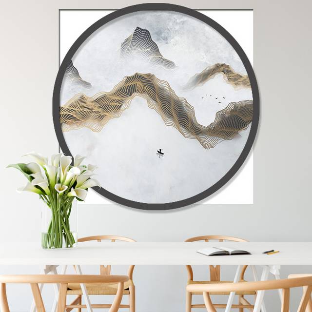 抽象中国风山水装饰画