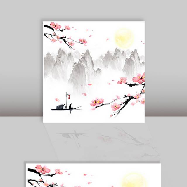 中国风梅花背景