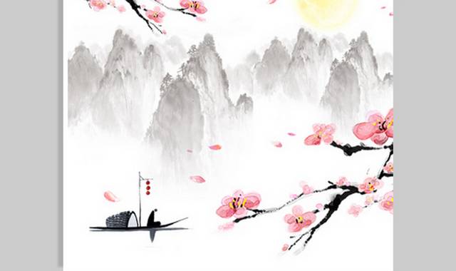 中国风梅花背景