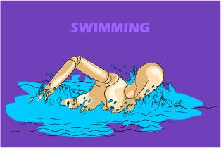 卡通游泳