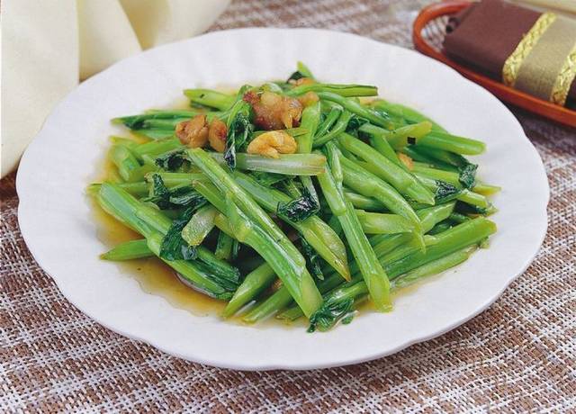 生炒菜心美食图片1