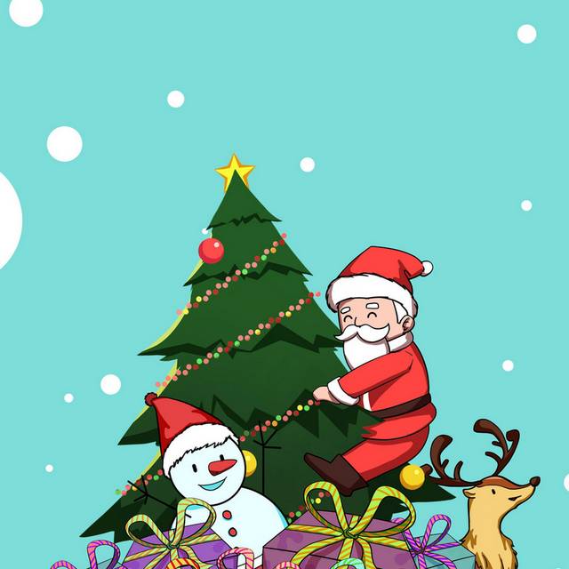 爬树的圣诞老人