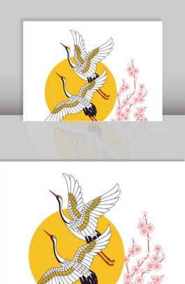 仙鹤图的布局构图以及基本画法-酷画网