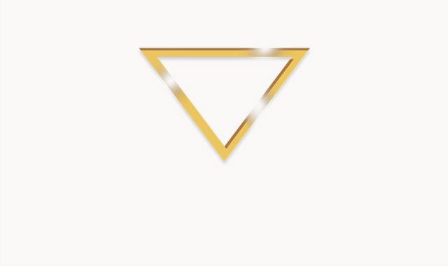 金色三角形边框