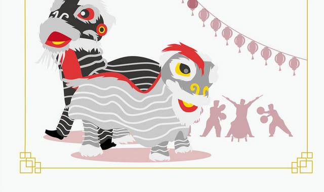 欢度春节舞狮传统文化