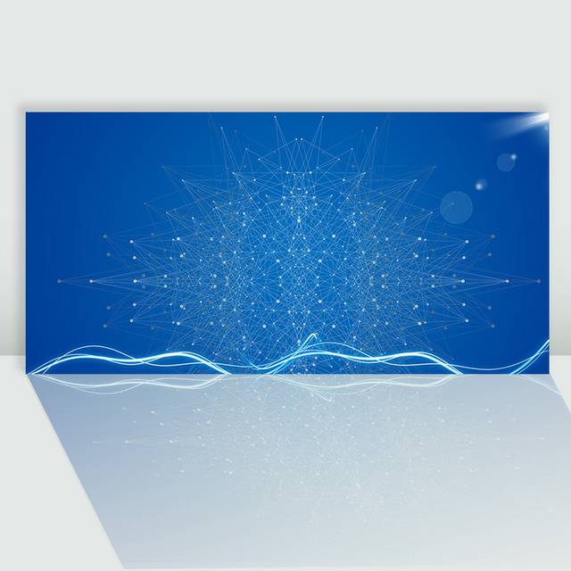 蓝色商务科技会议背景模板