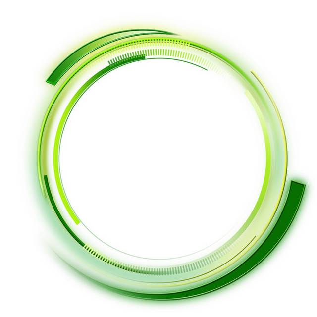 科技绿色圆形素材