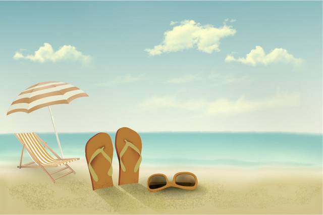 夏日沙滩