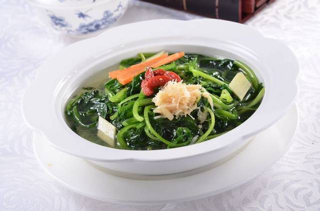 上汤浸时蔬好美食图片