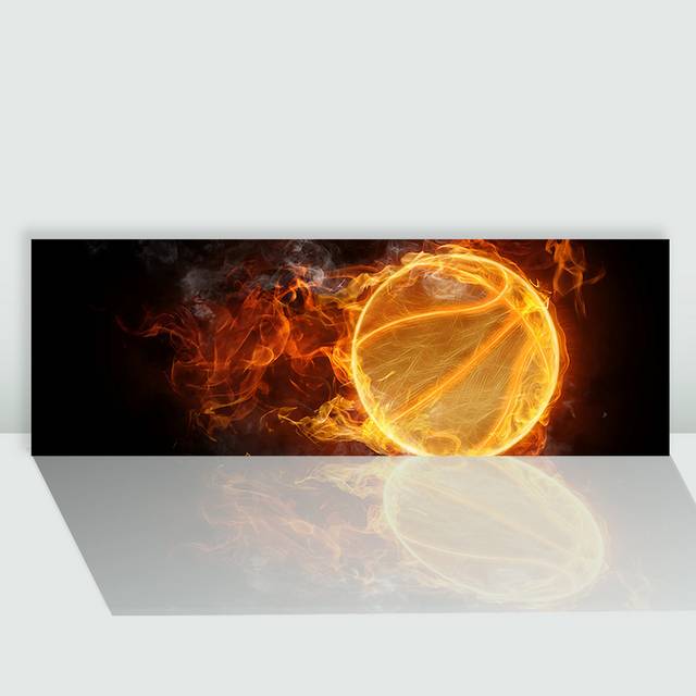 火焰篮球图片