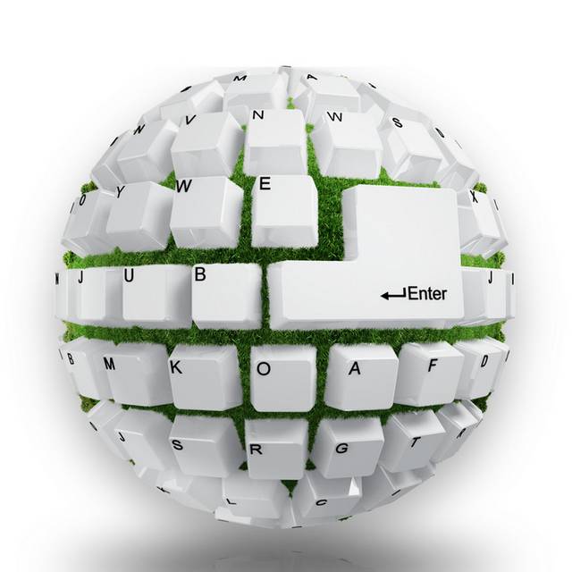 球形键盘科技素材
