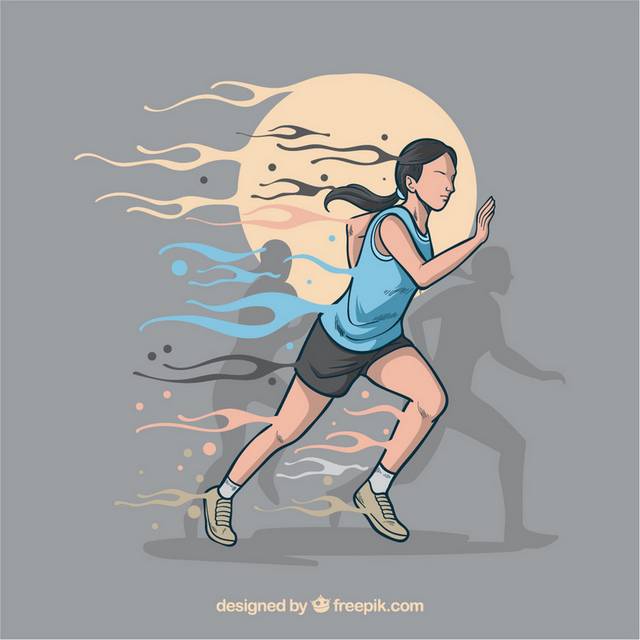 跑步
