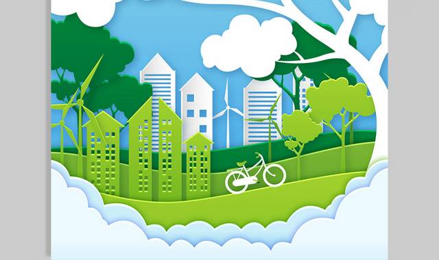 绿色文明城市低碳生活环保图片