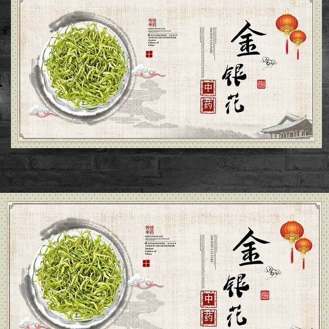 金银花展板