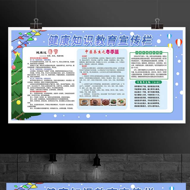 中医养生健康知识医院宣传栏